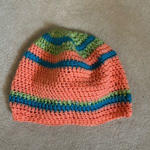 Beanie Boutique hat handmade peach tone